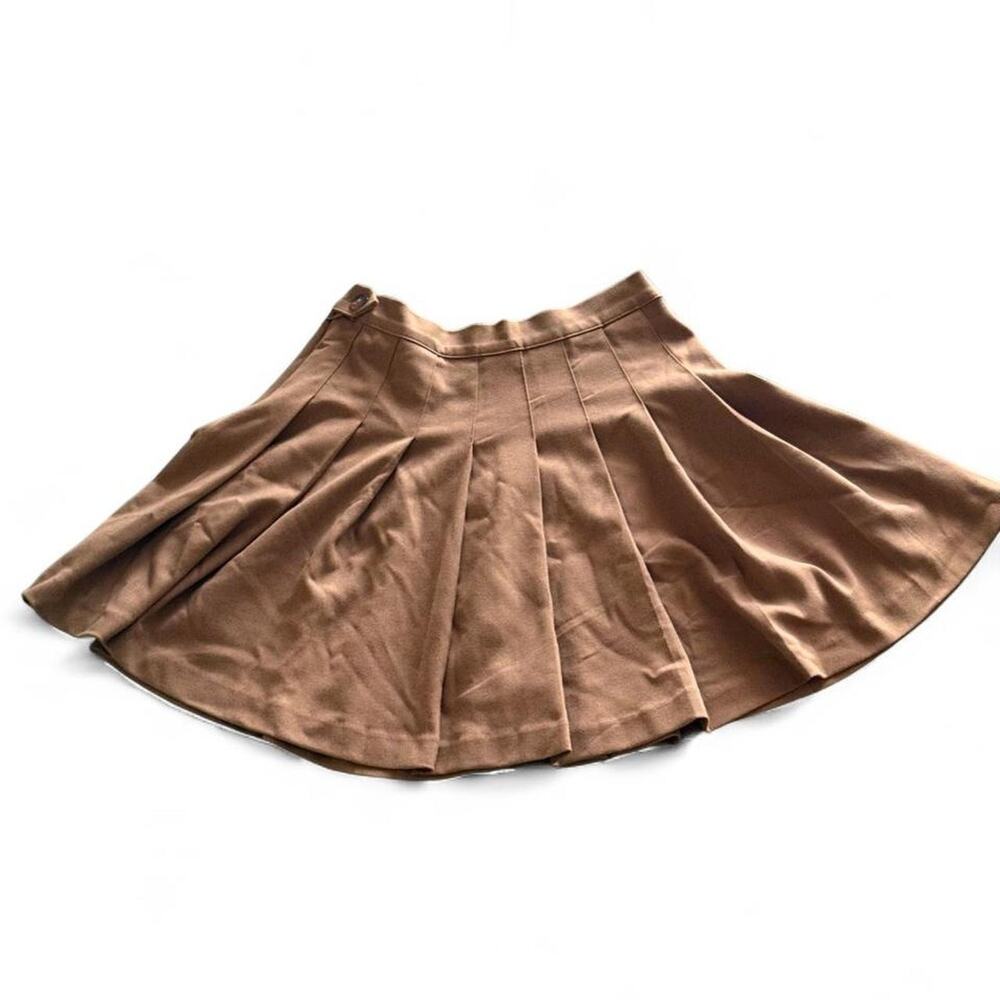 Gap brown pleated skirt size